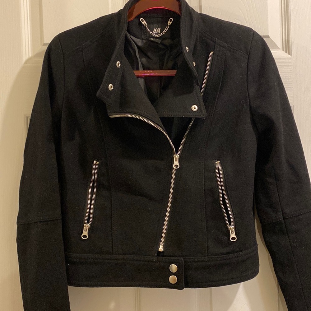 H&M Wool Moto Jacket